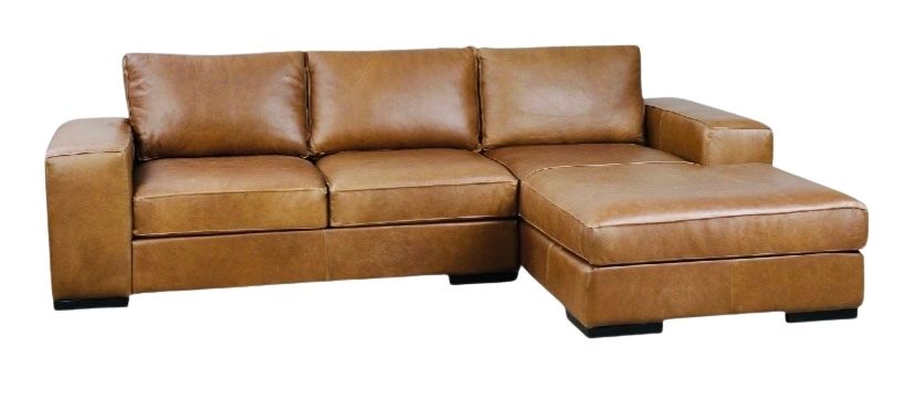 Gemsbok Daybed Leather Corner Sofa