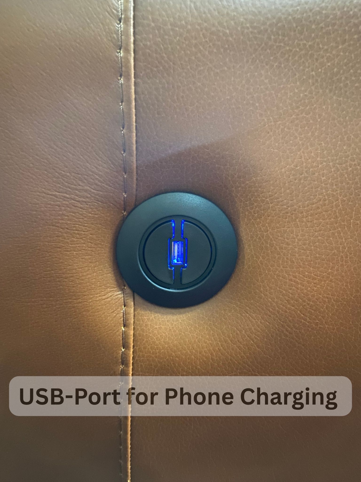 Prestige Leather Power Recliner Chair Detail View