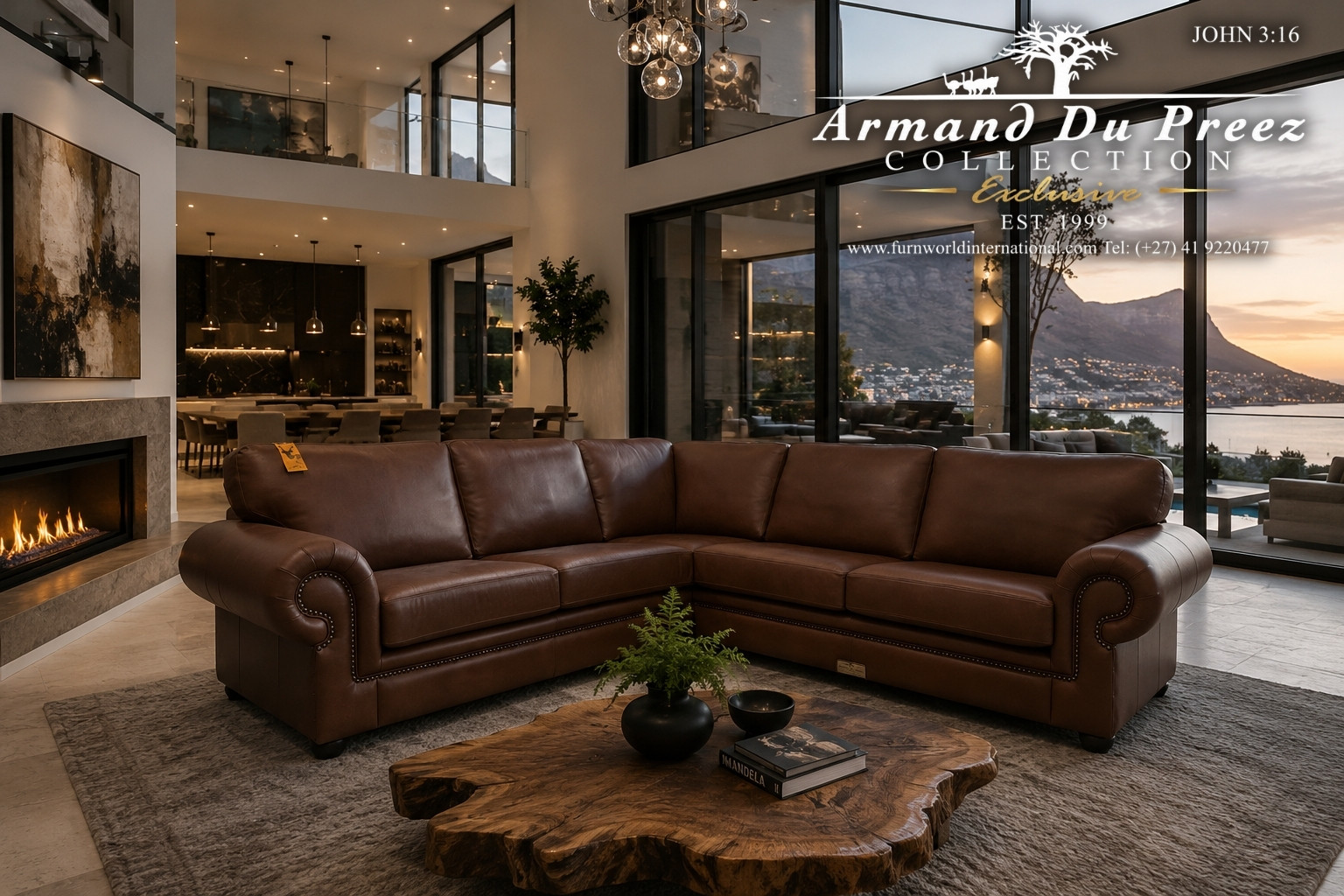 Kudu Corner Unit - A-Grade Full-Grain Genuine Leather