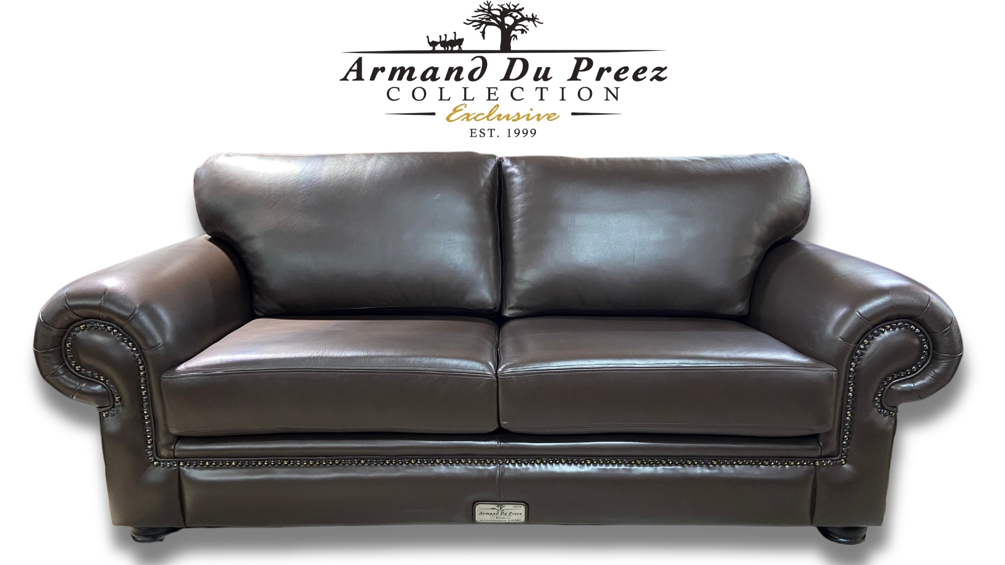 Shamwari Leather Couch - A-Grade Full-Grain Genuine Leather